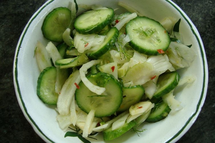 Cucumber and Fennel Salad with a Chinese Vinaigrette