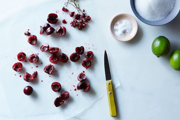 Roasted Cherry Sorbet