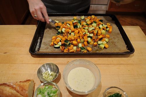 Sweet Potato, Zucchini &amp; Chickpea Salad