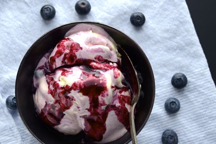 blueberry swirl key lime ice cream