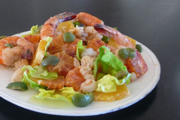 Seafood-Citrus Salad with Vanilla Bean-Black Pepper Vinaigrette