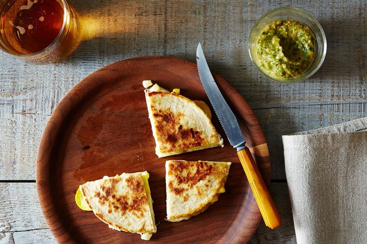 Grilled Corn and Summer Squash Quesadillas