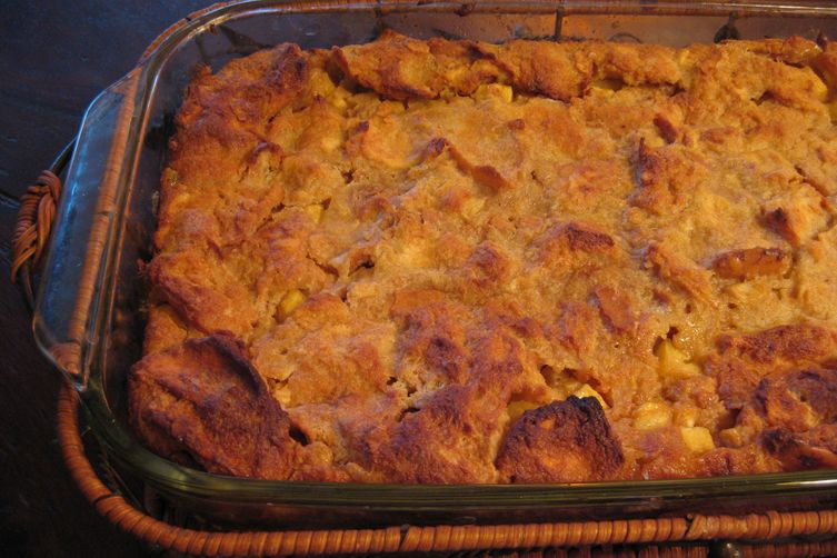 Double Caramel Pineapple Bread Pudding