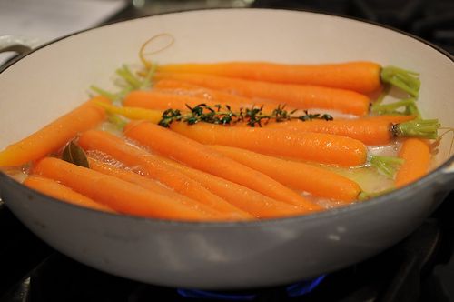 Glazed Carrots with Braised Bibb Lettuce