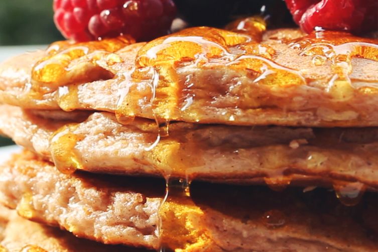 Healthy Protein Pancakes with Banana