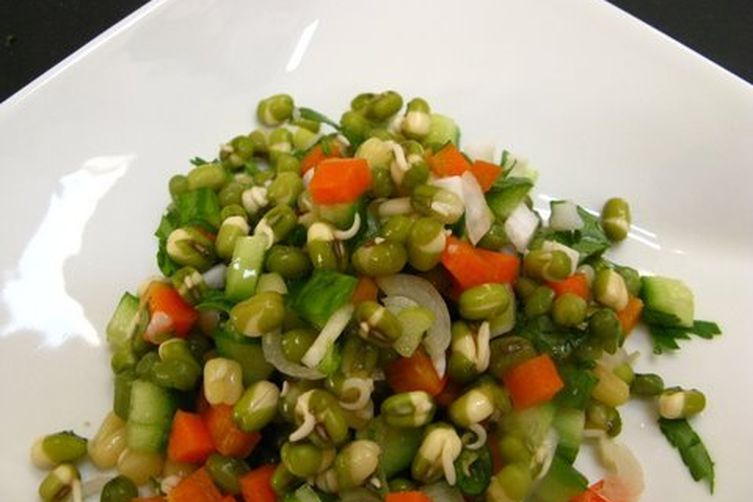 Sprouted Mung bean salad
