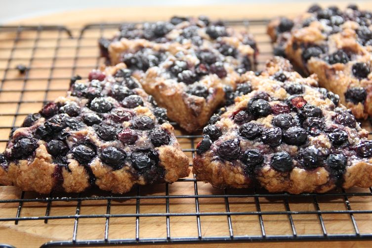 Coconut Spelt Scones with Blueberries