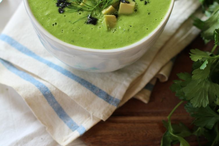 Chilled Avocado, Snap Pea &amp; Parsley Soup
