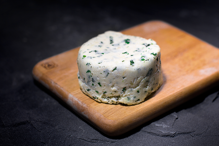 Fresh Homemade Herbed Indian Cheese