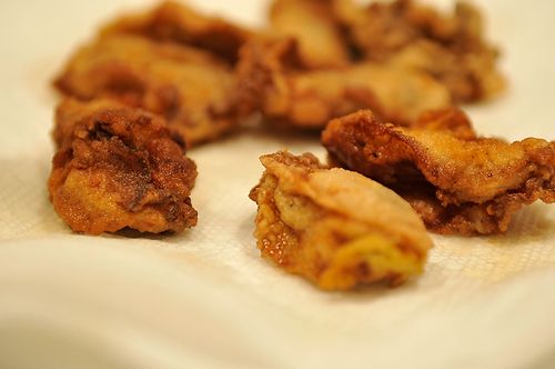 Fried Oysters with Saffron Aioli