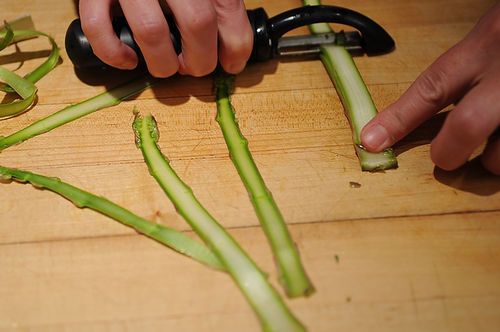 Shaved Asparagus and Mint Salad