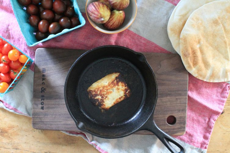 Fattoush Salad w/ Halloumi + Figs