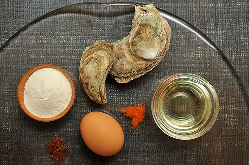 Fried Oysters with Saffron Aioli