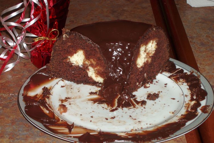 Less Offensive Rich Chocolate Cake with Coconut Filling and Ganache
