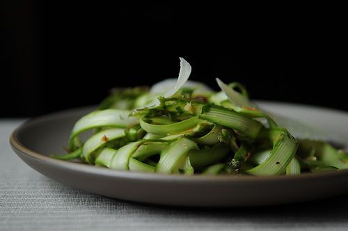 Shaved Asparagus and Mint Salad