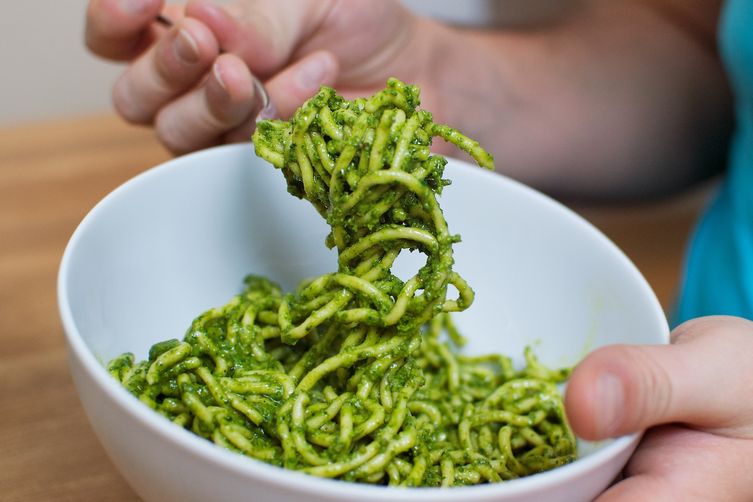 Chard and Walnut Pesto