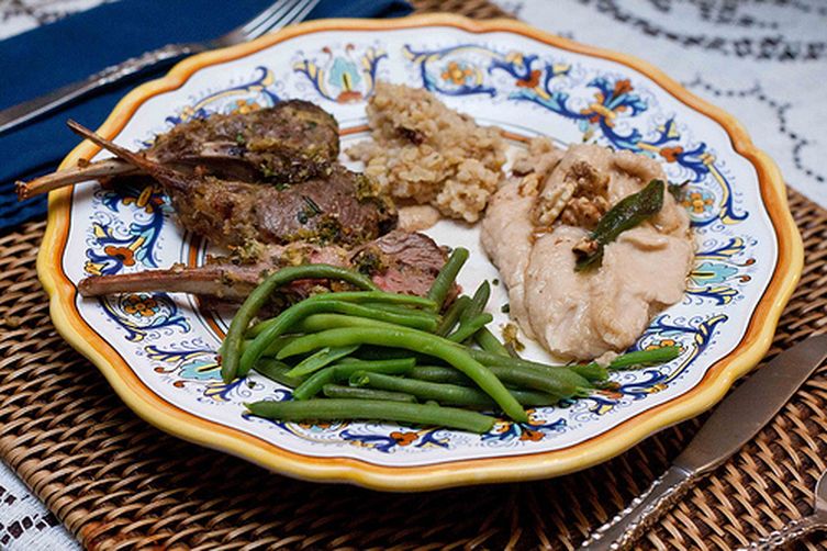 White Bean Puree with Sage Brown Butter and Walnuts