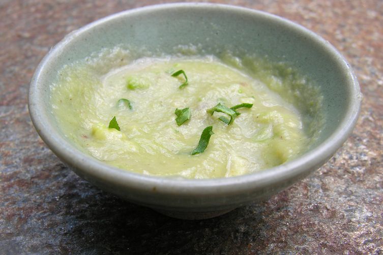 Portrait of a soup in cream