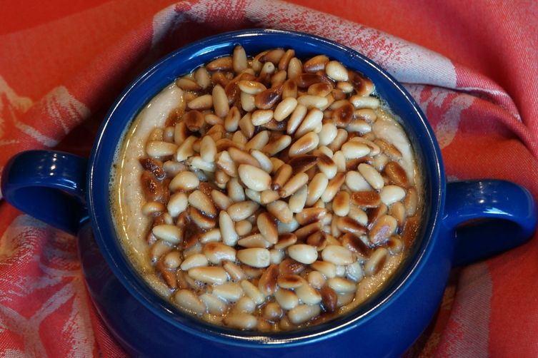 Warm Hummus with Pine Nuts