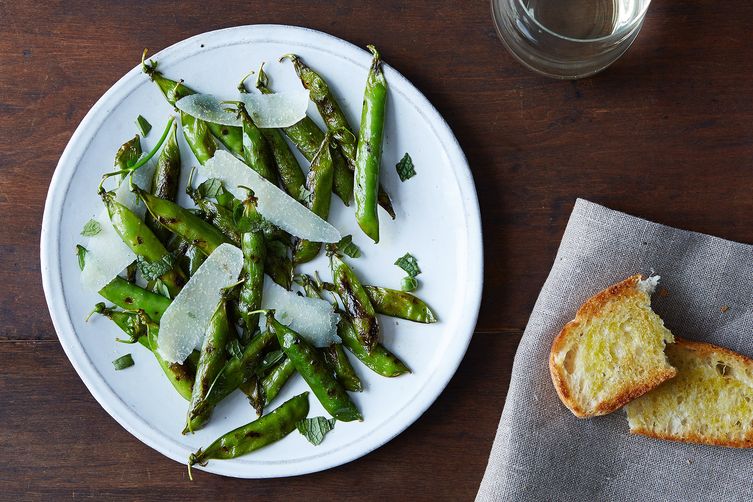 Grilled English Peas