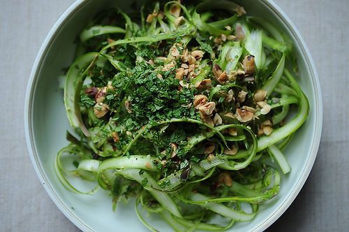 Shaved Asparagus and Mint Salad