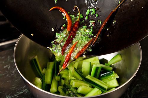 Jeffrey Alford &amp; Naomi Duguid's Spicy Cucumber Salad