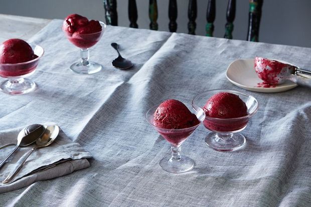 Roasted Cherry Sorbet