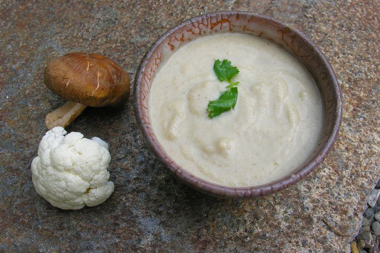 Portrait of a soup in cream