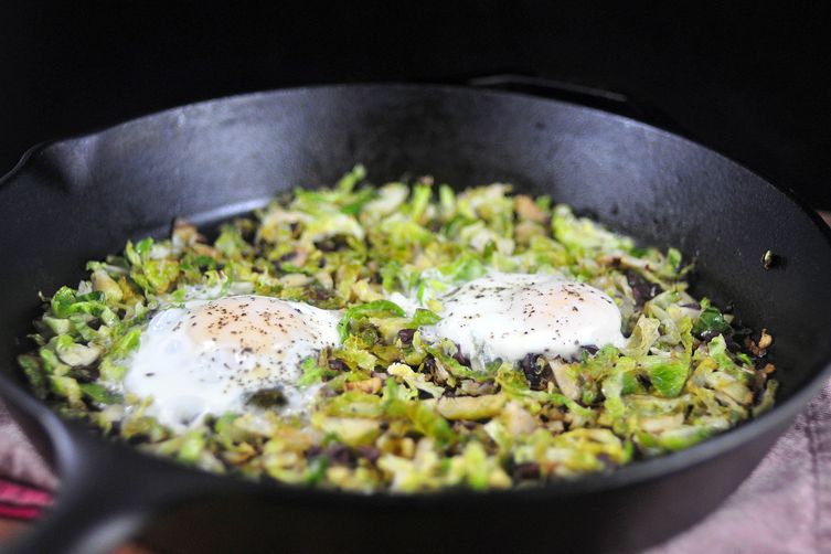 Brussels Sprouts Hash &amp; Eggs