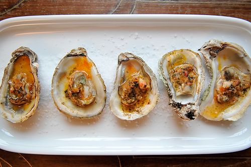 Grilled (or Broiled) Oysters with a Sriracha Lime Butter
