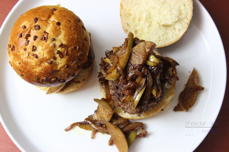 Spiced Turkey Sliders with Caramelized Onions &amp; Apples