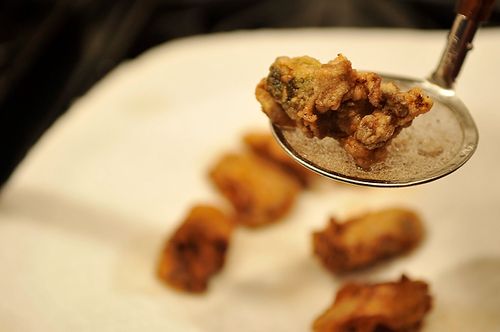 Fried Oysters with Saffron Aioli