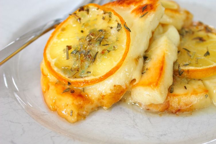 Grilled Lemon Halloumi