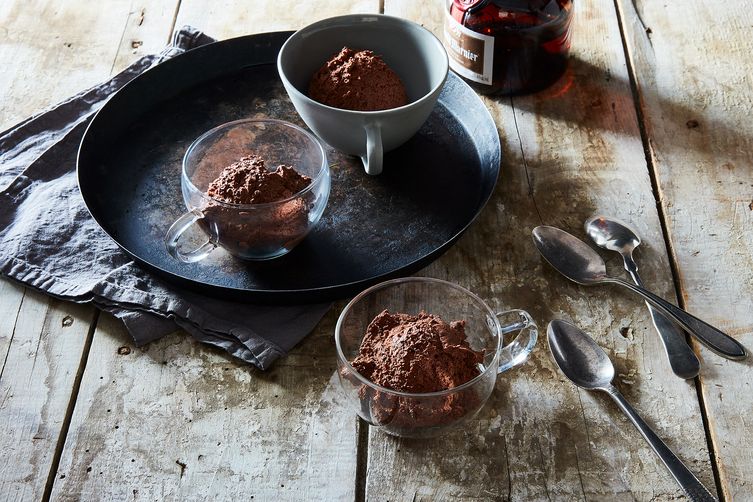 Chocolate Mousse with Cointreau and Chocolate Shards