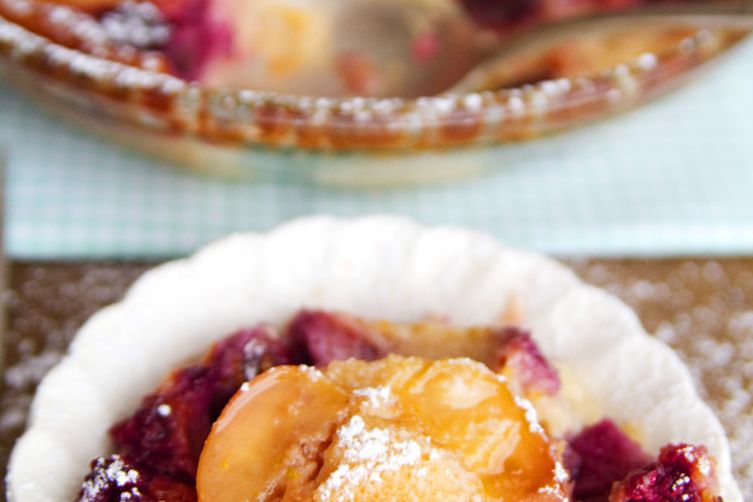 Peach and Berry Clafoutis