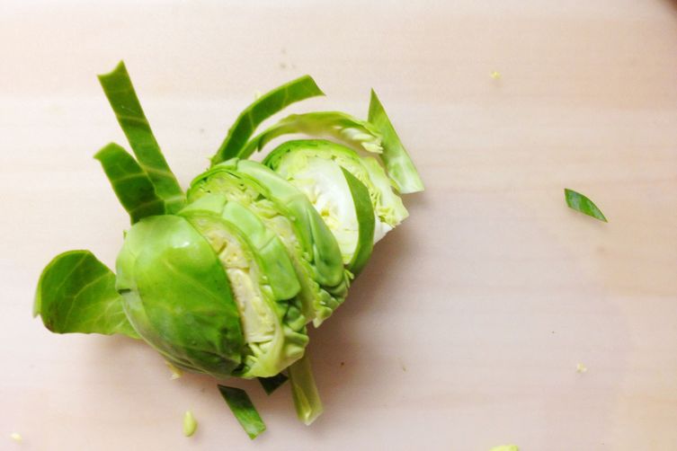 Tangy Brussels Sprouts with Apple