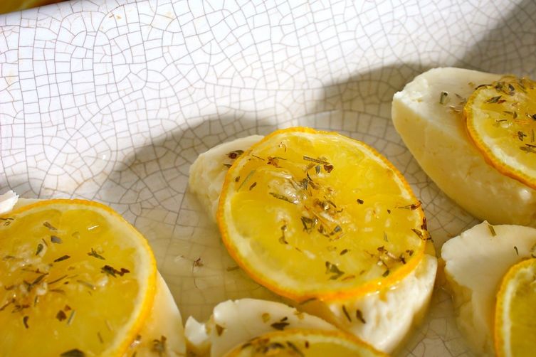 Grilled Lemon Halloumi