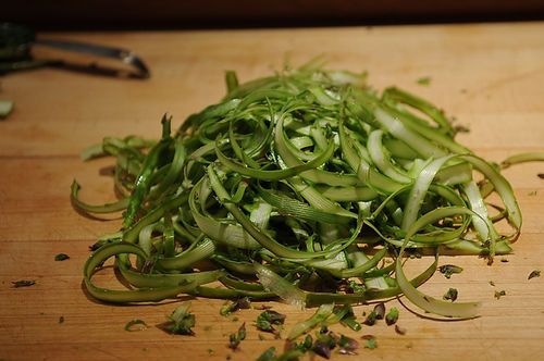 Shaved Asparagus and Mint Salad