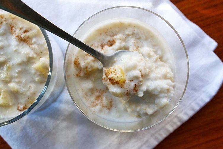 Coconut Milk Rice Pudding with Pineapple and Spices