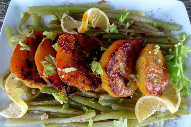 Sauvignon and Lemon Braised Celery with Roasted Golden Beets and White Balsamic