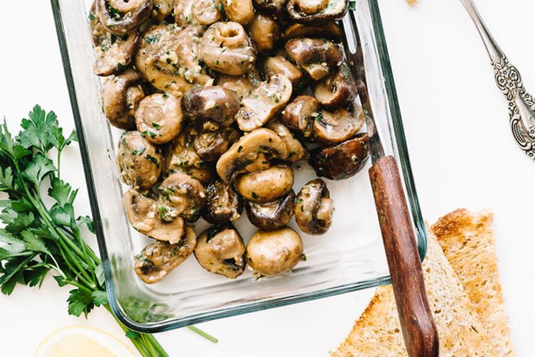 Oven-Roasted Dijon Mushrooms