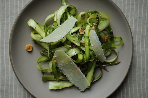 Shaved Asparagus and Mint Salad