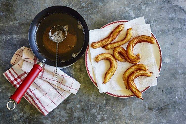 Churros with Chocolate-Sherry Sauce