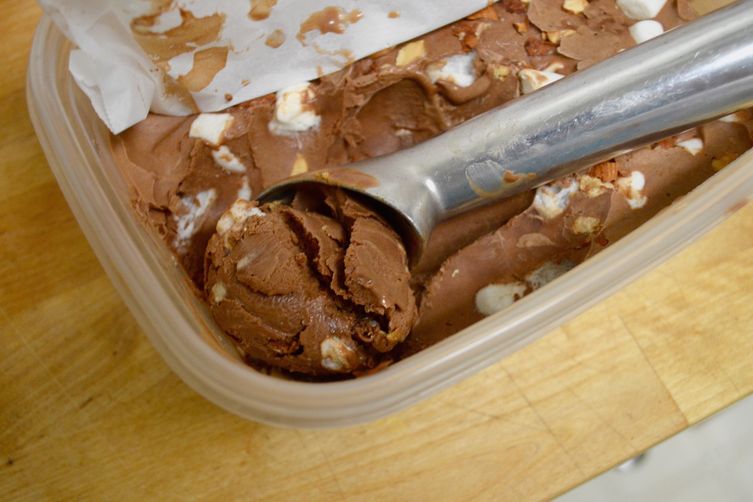 Vegan Rocky Road Ice Cream