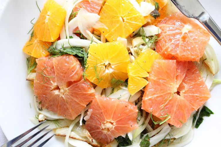 Citrus Salad with Roasted Fennel and Mint