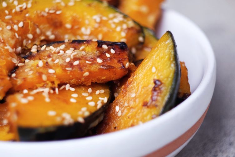 Sake stewed kabocha w/miso