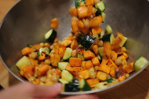 Sweet Potato, Zucchini &amp; Chickpea Salad