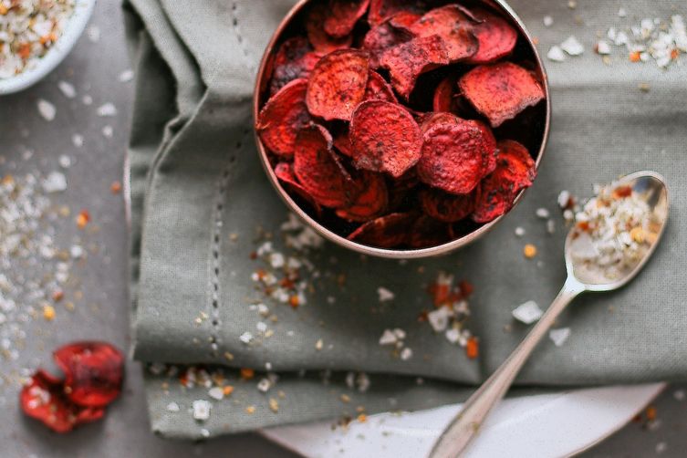 How to make your own beetroot crisps.