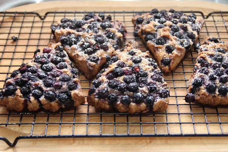 Coconut Spelt Scones with Blueberries