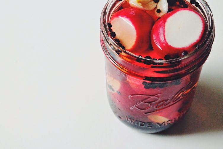 Pickled Radishes with Black Peppercorns
